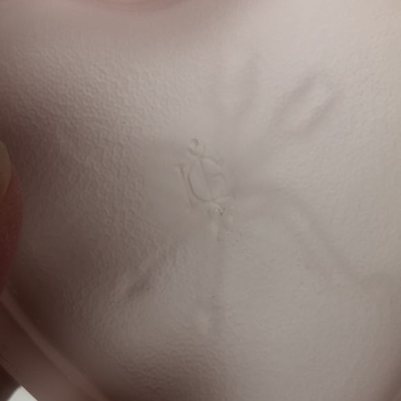 Vintage Imperial Glass Lenox Pink Satin Heart Bow And Arrow Trinket Dish - Picture 9 of 12